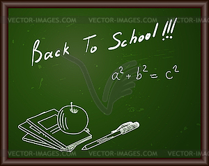 Classroom blackboard - vector EPS clipart