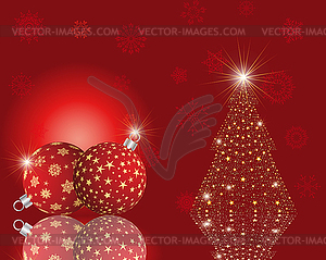 Christmas fir tree - vector image