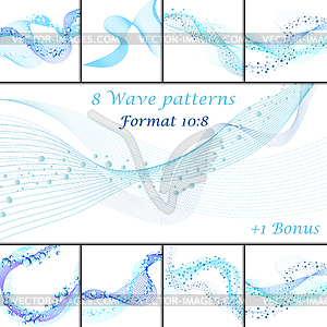 Set of Wave Patterns - vector clip art