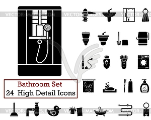 24 Energy Icons - vector clip art