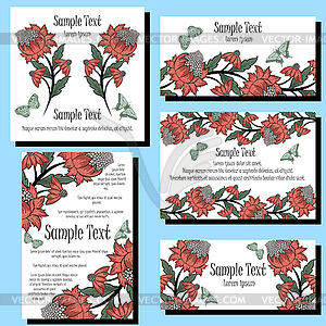 Invitation Card Set - vector image