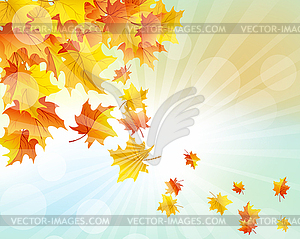 Осенняя рамка - векторное изображение клипарта