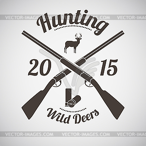 Hunting Emblem - vector clipart