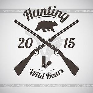 Hunting Emblem - vector clipart / vector image