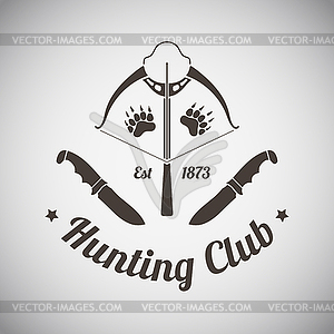 Hunting Emblem - vector clipart