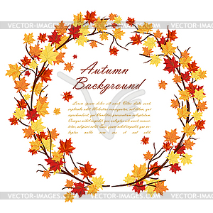 Autumn Frame - vector image
