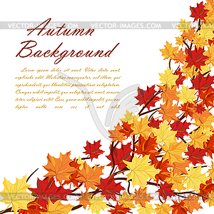 Autumn Frame - vector clipart