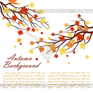 Autumn Frame - vector clipart