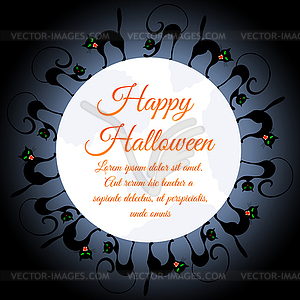 Halloween Greeting Card - royalty-free vector clipart