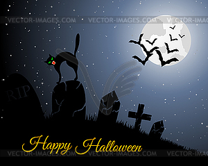 Halloween Greeting Card - vector clipart