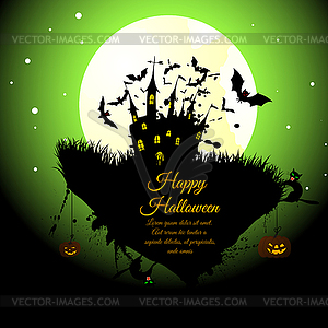 Halloween Greeting Card - vector image