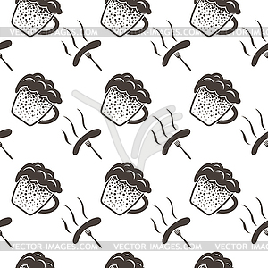 Seamless Oktoberfest Pattern - vector image