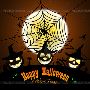 Halloween Greeting Card - vector clipart