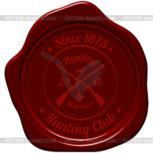 Hunting Seal Stamp - vector clip art