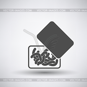 Worm Container Icon - vector clip art