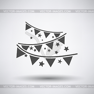 Party Garland Icon - royalty-free vector clipart