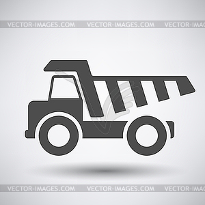 Tipper car icon - vector image