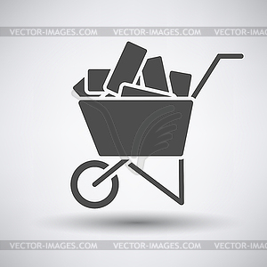 Construction cart icon - vector clipart