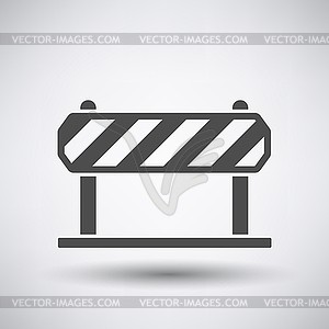 Construction fence icon - stock vector clipart