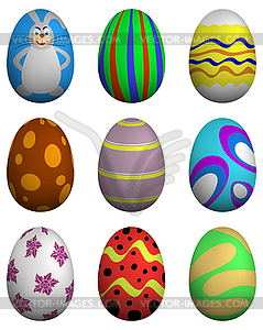 Easter Eggs Set - vector clipart