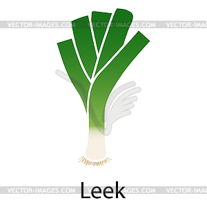 Leek onion icon - vector clip art