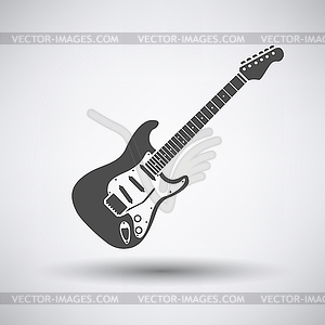 Electric guitar icon - vector image