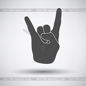 Rock hand icon - vector clip art