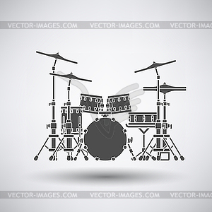 Drum set icon - vector image