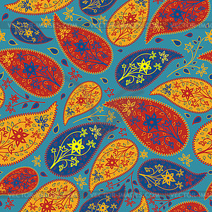 Seamless Paisley Pattern - vector clip art