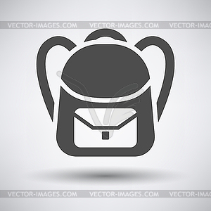 School rucksack icon - vector clip art