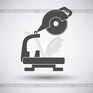 Circular end saw icon - vector image