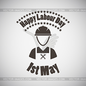 Labour Day Emblem - vector clip art