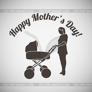 Mother`s Day Emblem - vector clipart