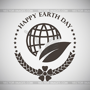 Earth Day Emblem - vector image