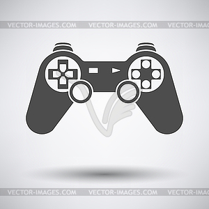 Gamepad icon - white & black vector clipart