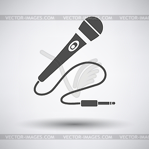 Karaoke microphone icon - vector image