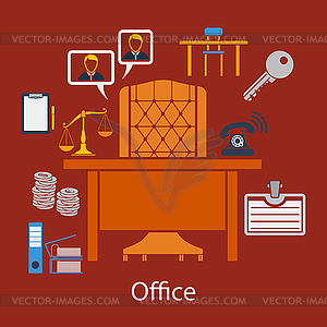 Business flat design - vector image