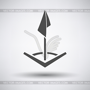 Soccer corner flag icon - vector image