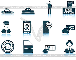 Set of Taxi icons - vector image