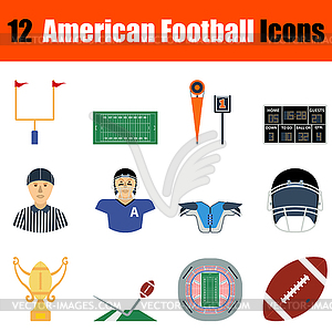 American football icon - vector clipart