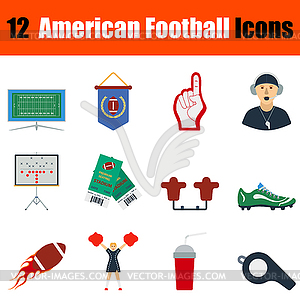 American football icon - vector clip art