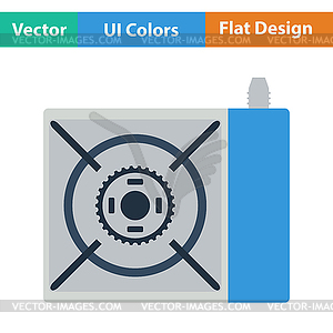 Икона кемпинга печи газовой горелки - клипарт в векторе