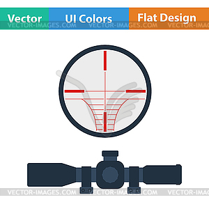 Flat design icon of scope - vector image