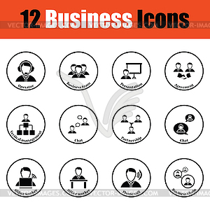 Business icon set - vector clipart