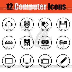 Set of computer icons - vector image