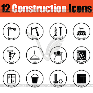Construction icon set - vector image