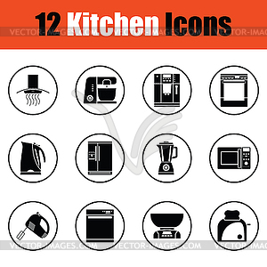 Kitchen icon set - vector image