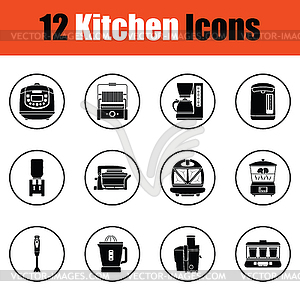 Kitchen icon set - vector clipart