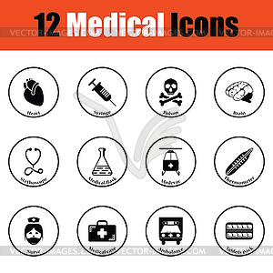 Medical icon set - vector clipart