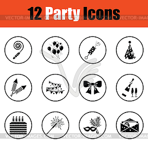 Set of celebration icons - vector image